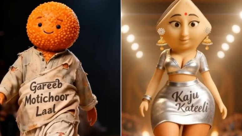 मिठाई का फैशन शो! गरीब लड्डू से दिल्ली वाली काजू कतली तक, सबने किया रैंप वॉक, Video देख मुंह में आ जाएगा पानी