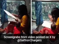 Distressed Woman Smashes Train Window, Toddler Sits Amid Glass Shards