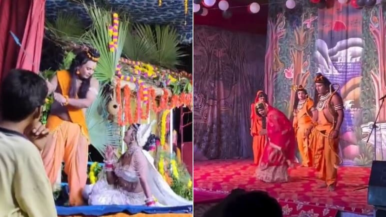 रामलीला या रासलीला? बॉलीवुड गानों पर नाच रही शूर्पणखा, रावण के सामने किया ऐसा डांस, Video देख भड़के लोग