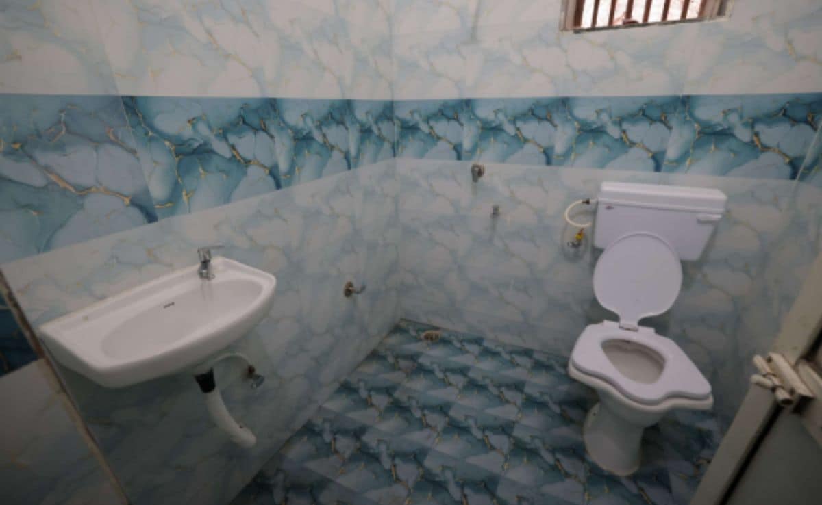 The cell has an attached toilet with all essential amenities. An attached passage from the room leads to the toilet. The cell has an attached toilet with all essential amenities. An attached passage from the room leads to the toilet.