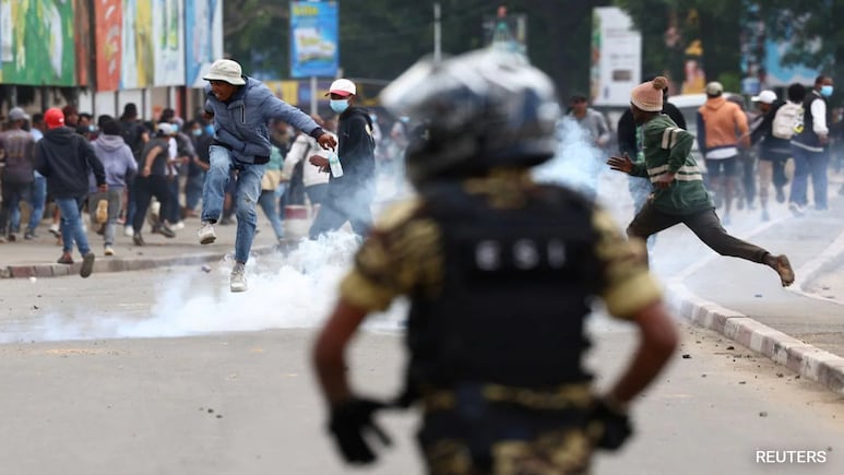 Madagascar President Denounces 'Coup' Attempt Over Protests Against Political Elite Madagascar President Denounces 'Coup' Attempt Over Protests Against Political Elite