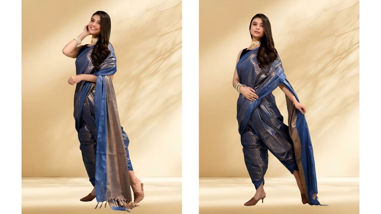 Dazzle this festive season with these affordable dhoti sarees from Myntra