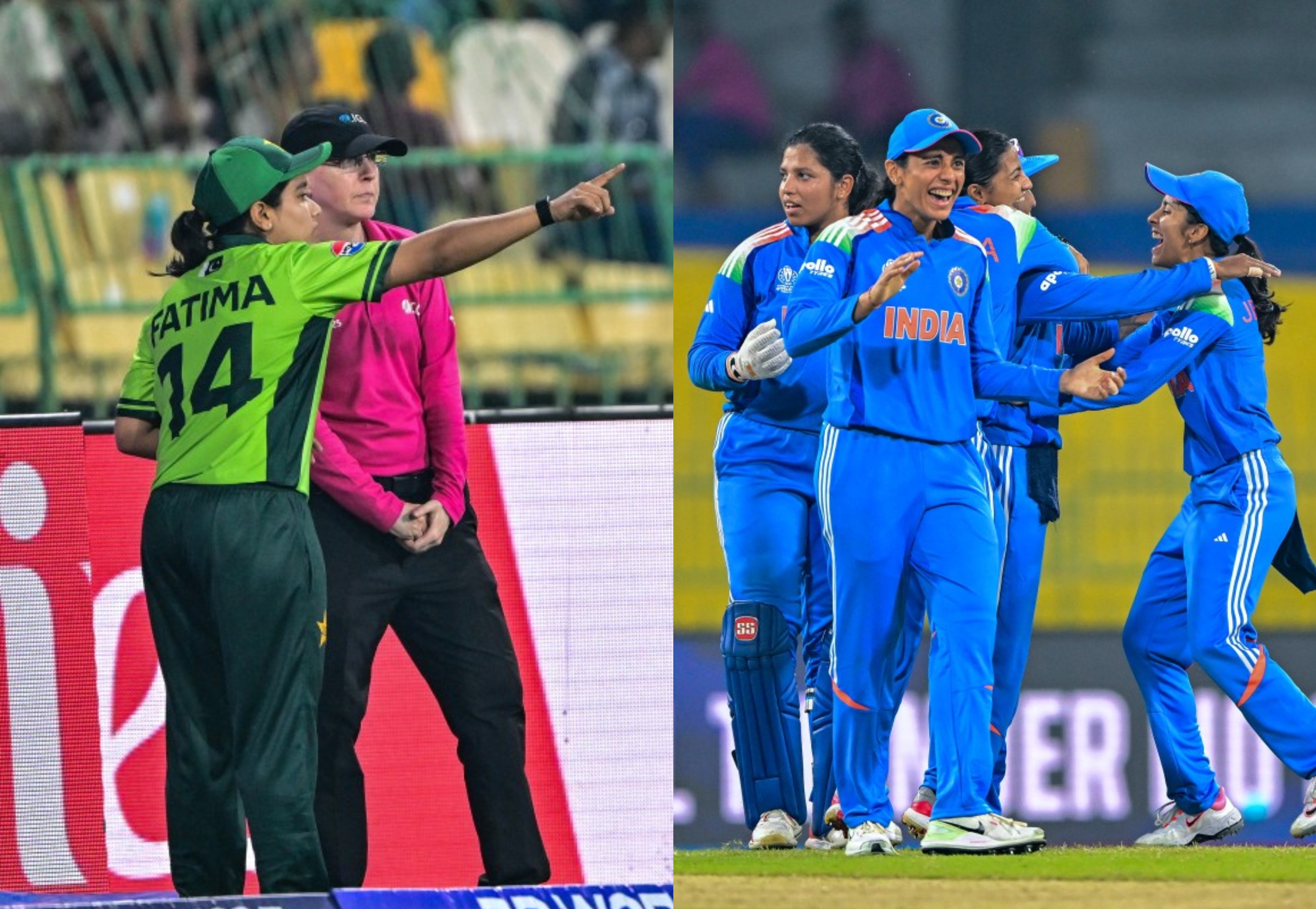 India vs Pakistan LIVE Score, Women's World Cup 2025: Pakistan Captain Argues With Umpire After Star's Controversial Dismissal vs India