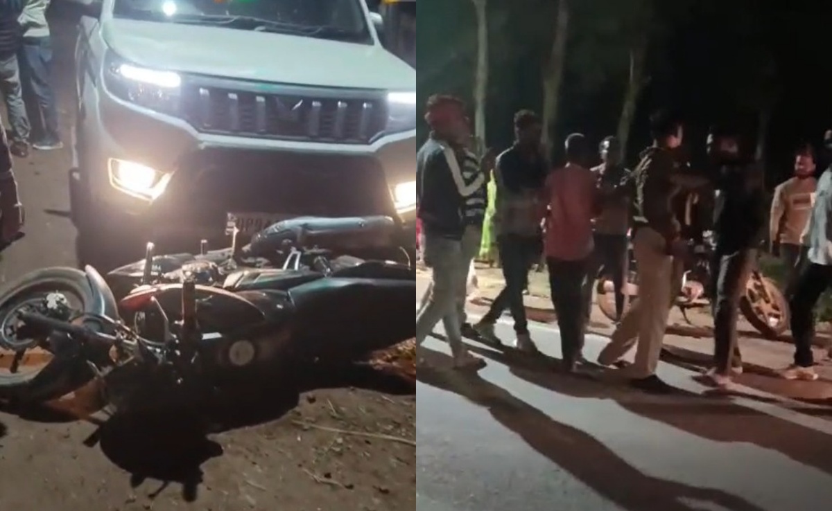 डीएम एस्कॉर्ट की कार ने तीन बाइक सवारों को रौंदा, भीड़ ने ड्राइवर, गनर और होमगार्ड को पीटा