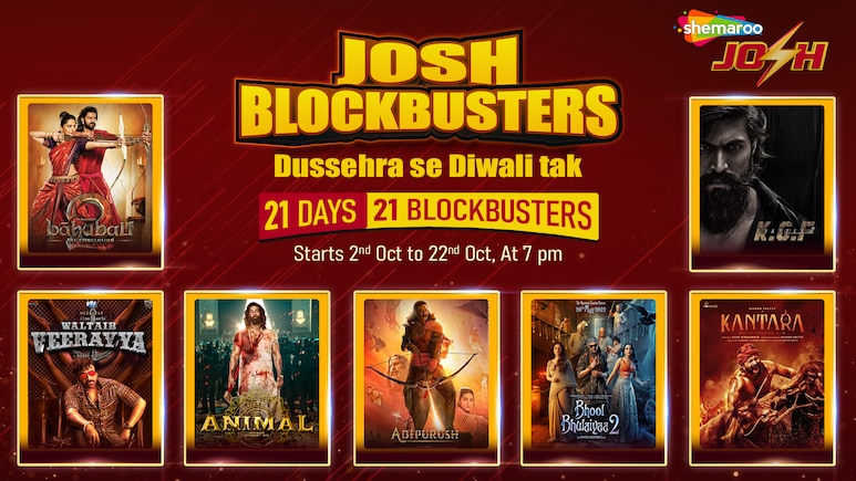 21 Days. 21 Blockbusters. A Festive Movie Bonanza On Shemaroo Josh