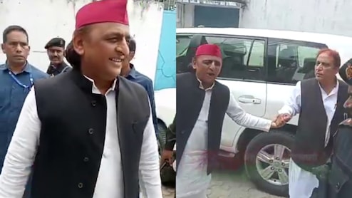 23 महीने बाद पहली मुलाकात, हाथों में हाथ, अखिलेश-आजम के बीच दिखी ऐसी केमिस्ट्री