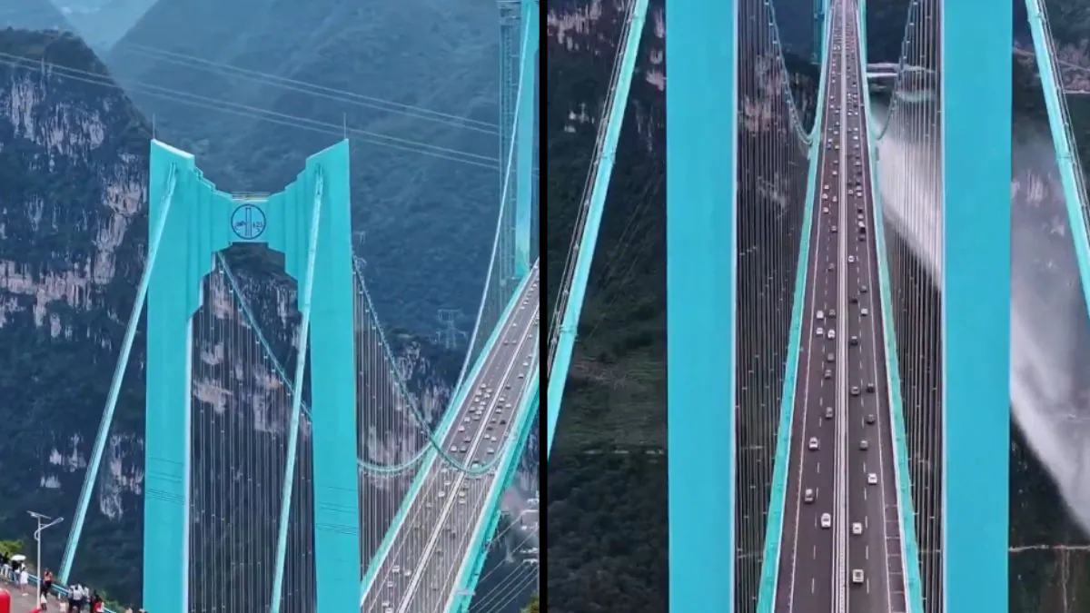 Why The World's Tallest Bridge In China Is A Travel Destination In Itself: Cafe At 800 Metres, Bungee Jumping, Glass Walkway