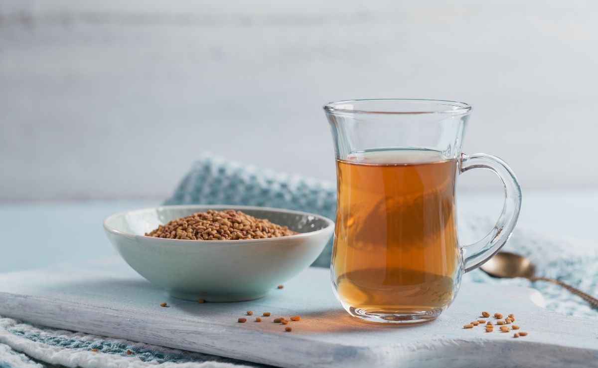 Fenugreek seeds soaked overnight for diabetes management.