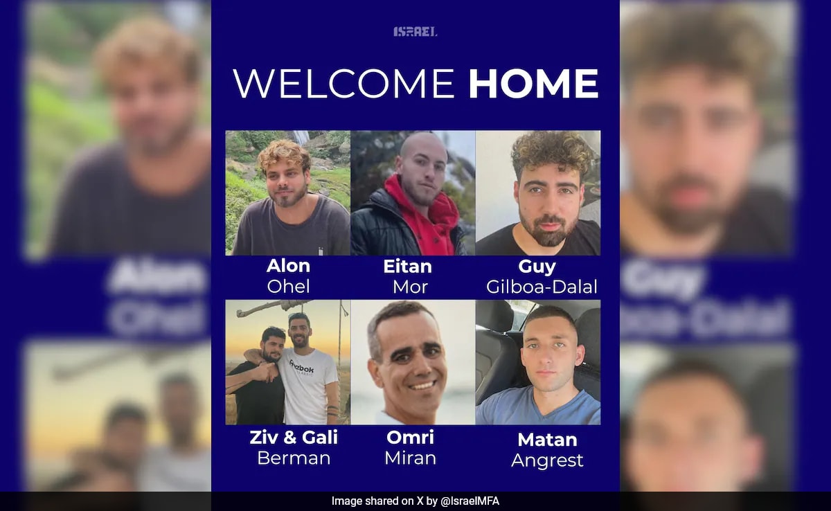 Israeli Hostages Freed By Hamas After 2 Years, Massive Cheers In Tel Aviv