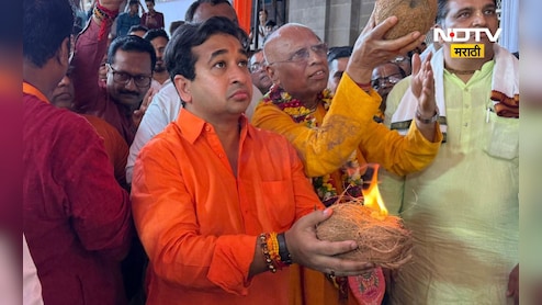'दम असेल तर एकदा मशिदीत हनुमान चालिसा बोलून दाखवा मग आम्ही...' मनसे नेत्याने केली नितेश राणेंची कोंडी