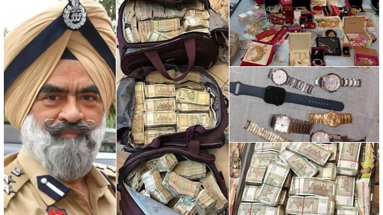 घर में लगा दी नोटों की ढेरी... पंजाब के DIG के घर में मिला कुबेर का खजाना, देखिए घर में लगा दी नोटों की ढेरी... पंजाब के DIG के घर में मिला कुबेर का खजाना, देखिए