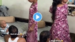 गोंडस बाळ आईची वाट पाहत होतं, ड्युटी करून आई घरी परतली अन् बाळानं असं काही केलं..Video पाहून डोळे पाणावतील!