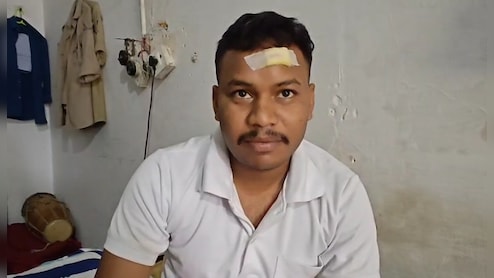 ड्यूटी पर तैनात पुलिसकर्मी को मारा चाकू, सिर में आई चोट; दुर्गा प्रतिमा विसर्जन के दौरान हुई वारदात