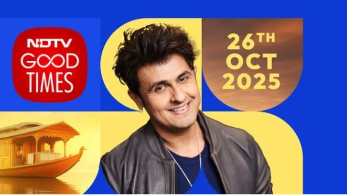 NDTV Good Times' Sonu Nigam Live On Dal Lake Concert To Mesmerise Kashmir On October 26, Check Details