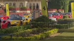 जयपुर की सड़कों पर फरारी का न&zwj;िकला काफ&zwj;िला, व&zwj;िदेश से भी आईं कई कारें
