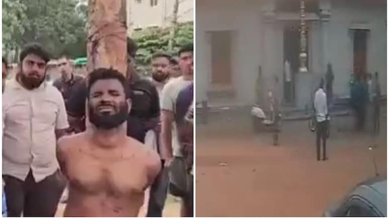 Bangladeshi Man Chants Religious Slogans At Bengaluru Temple, Attacks Idols Bangladeshi Man Chants Religious Slogans At Bengaluru Temple, Attacks Idols
