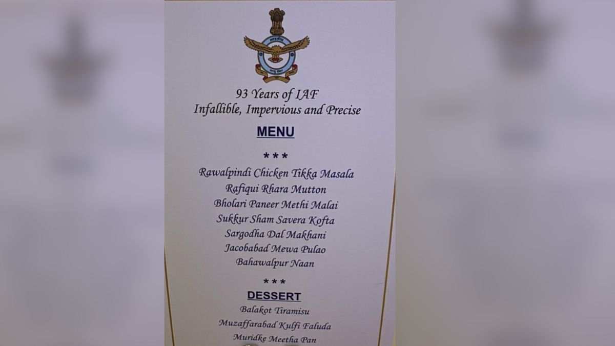 Rawalpindi Chicken Tikka To Balakot Tiramisu: Air Force's Dinner Menu Viral