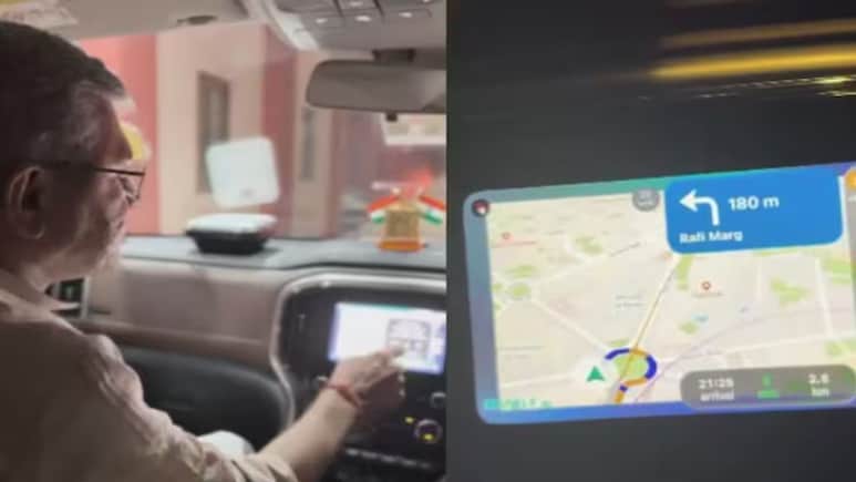 Union Minister Ashwini Vaishnaw Tests 'Made-In-India' Mappls Navigation App: Video Union Minister Ashwini Vaishnaw Tests 'Made-In-India' Mappls Navigation App: Video