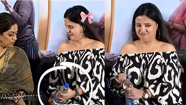 पानी की बोतल पर धोनी की फोटो देख ब्लश करने लगीं साक्षी, VIDEO पर दिल हार बैठे फैंस पानी की बोतल पर धोनी की फोटो देख ब्लश करने लगीं साक्षी, VIDEO पर दिल हार बैठे फैंस