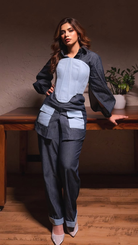 Nagma Gives Denim a Fresh Spin with Cool, Structured Layers