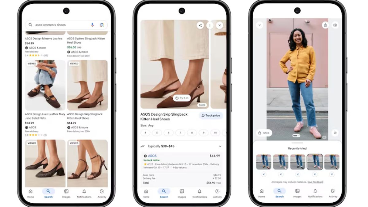 Les essayages de chaussures virtuels alimentés par l'IA font désormais partie de la fonctionnalité d'achat IA de Google