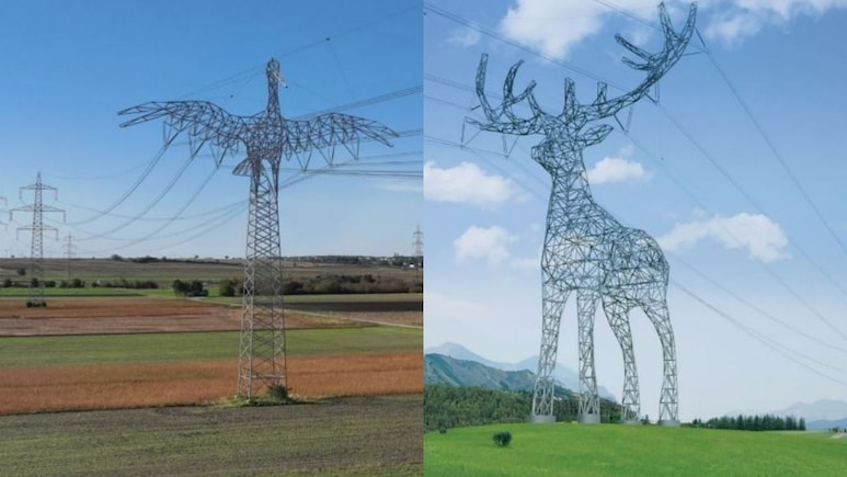 स्टॉर्क और हिरण के आकार के पावर टावर, जहां बिजली से ज्यादा चमक रही है क्रिएटिविटी