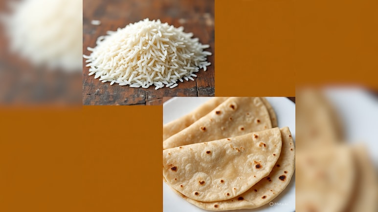 1 रोटी कितने चावल के बराबर होती है?