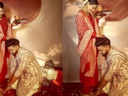 Karwa Chauth 2025: Rocky Jaiswal Touches Wife Hina Khan's Feet. See Pic Karwa Chauth 2025: Rocky Jaiswal Touches Wife Hina Khan's Feet. See Pic