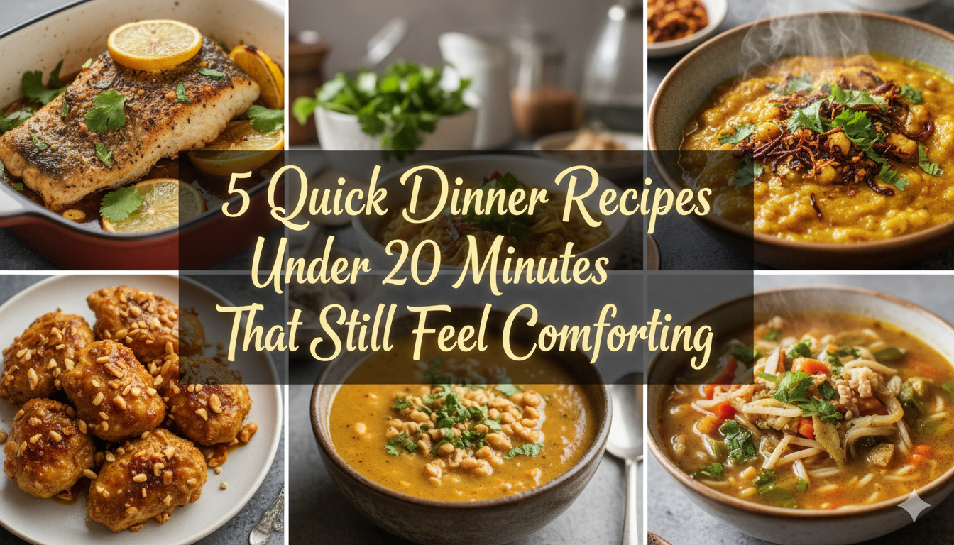 5 Quick Dinner Recipes Under 20 Minutes That Still Feel Comforting
