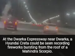 Video: Fireworks Set Off From Scorpio On Delhi Highway, Cops Hunt For Driver