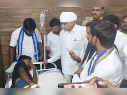 दलित पेशाब कांड पर सियासत गर्म; कांग्रेस विधायक बरैया पहुंचे अस्पताल, बोले- ये हत्या की साजिश थी  दलित पेशाब कांड पर सियासत गर्म; कांग्रेस विधायक बरैया पहुंचे अस्पताल, बोले- ये हत्या की साजिश थी