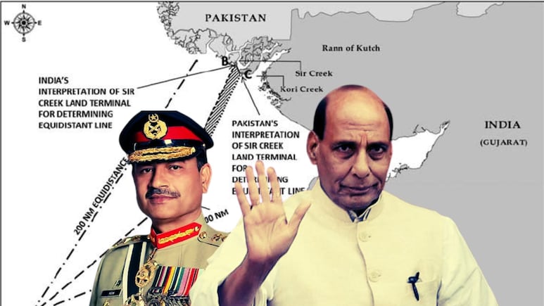सर क्रीक Explainer: 96 किमी का वो दलदल, जिस पर पैर रखा तो 'धंस' जाएगा पाकिस्तान सर क्रीक Explainer: 96 किमी का वो दलदल, जिस पर पैर रखा तो 'धंस' जाएगा पाकिस्तान