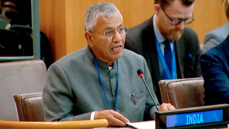 India's "Dump Truck" Jibe, And A J&K Reminder To Pakistan At UN India's "Dump Truck" Jibe, And A J&K Reminder To Pakistan At UN