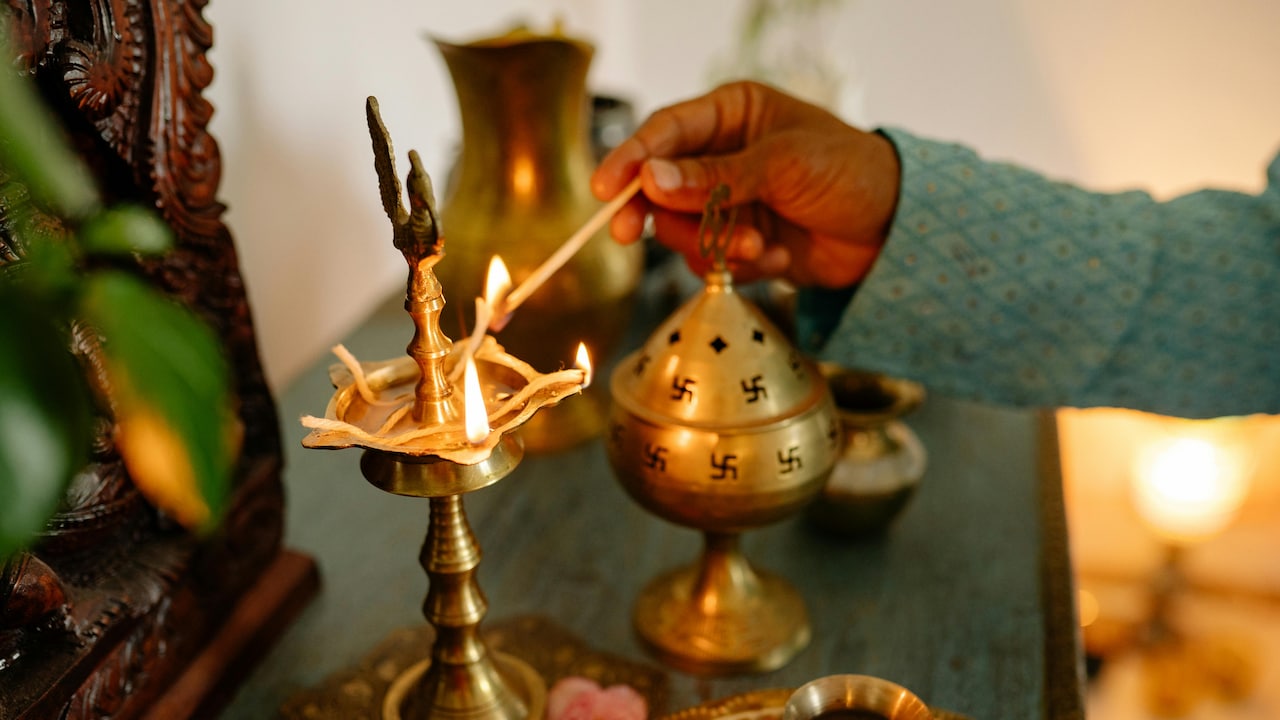 Use traditional diyas and marigolds for warm, elegant decor.  