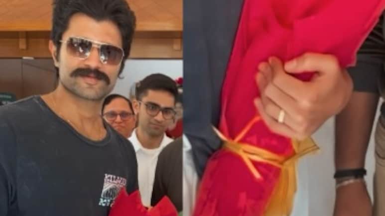 Internet Spots Vijay Deverakonda's Ring In His First Public Appearance After Engagement To Rashmika Mandanna Internet Spots Vijay Deverakonda's Ring In His First Public Appearance After Engagement To Rashmika Mandanna
