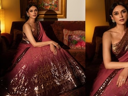 Aditi Rao Hydari Dazzles In A Deep-Pink Voluminous Lehenga By Manish Malhotra Aditi Rao Hydari Dazzles In A Deep-Pink Voluminous Lehenga By Manish Malhotra