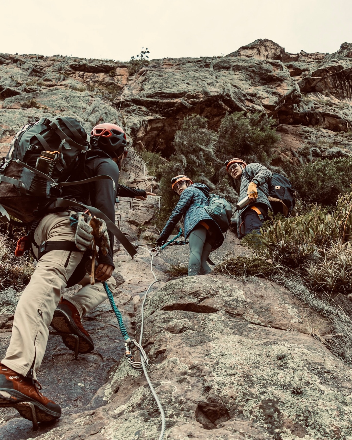Guests reaching the hotel. Photo: Instagram/Skylodge Adventure Suites Guests reaching the hotel. Photo: Instagram/Skylodge Adventure Suites