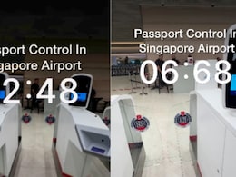 Watch: Traveller Completes Passport Check At Singapore Airport In Under 8 Seconds Watch: Traveller Completes Passport Check At Singapore Airport In Under 8 Seconds