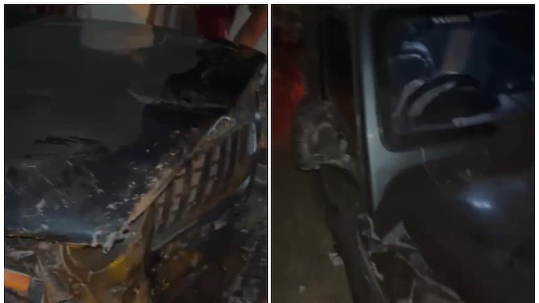 यूपी में तेज रफ्तार थार का कहर, कार के उड़ा दिये परखच्‍चे, बर्थडे मनाने जा रहे शख्‍स की मौत