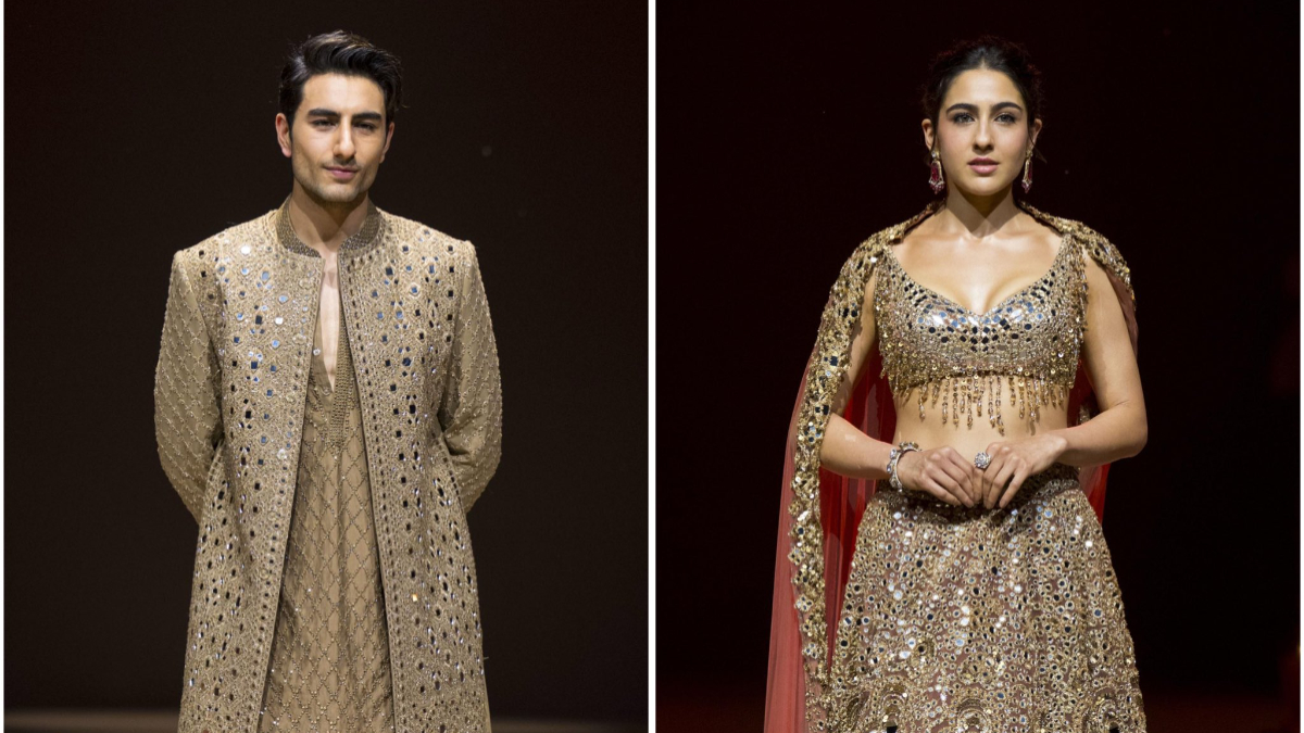Sara And Ibrahim Ali Khan's First Ramp Walk Together Lights Up Abhinav Mishra's Delhi Show