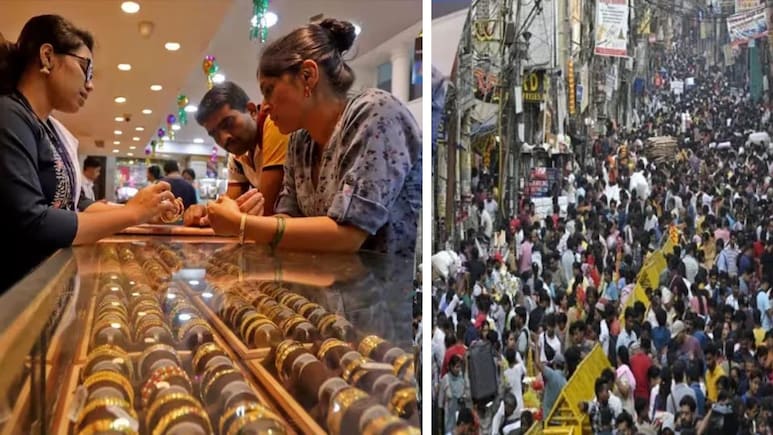 Dhanteras पर देशभर में जबरदस्त खरीदारी, करीब 1 लाख करोड़ रुपए के व्यापार होने का अनुमान Dhanteras पर देशभर में जबरदस्त खरीदारी, करीब 1 लाख करोड़ रुपए के व्यापार होने का अनुमान