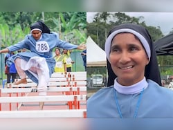 Barefoot And In Uniform, Kerala Nun Jumps Hurdles At Athletics Meet
