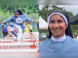 Barefoot And In Uniform, Kerala Nun Jumps Hurdles At Athletics Meet Barefoot And In Uniform, Kerala Nun Jumps Hurdles At Athletics Meet