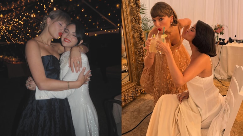 Selena Gomez Shares Wedding Clip Of Taylor Swift Hyping Her Up Before Wedding Nuptials: "Are You Even Serious"