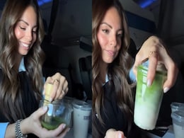 Watch: Woman Makes Matcha From Scratch On Flight, Internet Reacts Watch: Woman Makes Matcha From Scratch On Flight, Internet Reacts