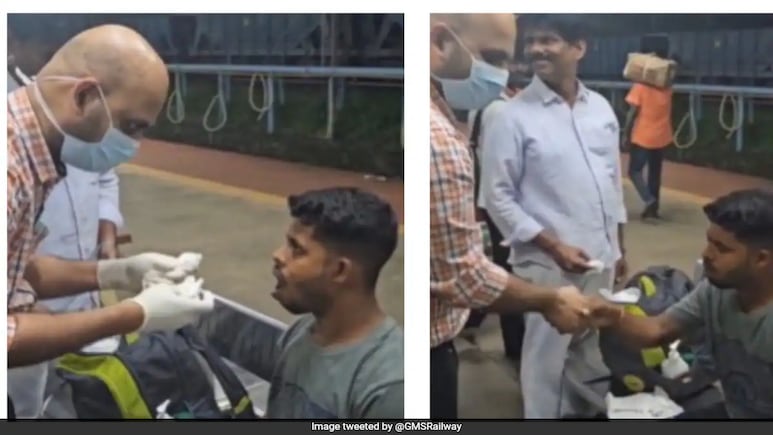 Video Shows Railway Doctor Fixing Passenger's Dislocated Jaw At Kerala Station, Wins Hearts Video Shows Railway Doctor Fixing Passenger's Dislocated Jaw At Kerala Station, Wins Hearts