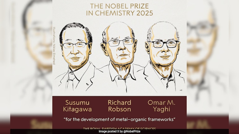 Susumu Kitagawa, Richard Robson, Omar Yaghi Win Nobel Prize In Chemistry