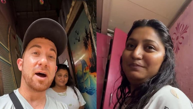 American Content Creator Gives Tour Of A Home In Mumbai's Dharavi Slum American Content Creator Gives Tour Of A Home In Mumbai's Dharavi Slum