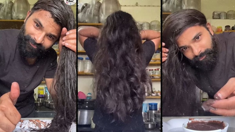 Hair Tips: 45 दिन यह मास्क लगाकर लड़के ने किए लड़कियों की तरह काले, लंबे और घने बाल