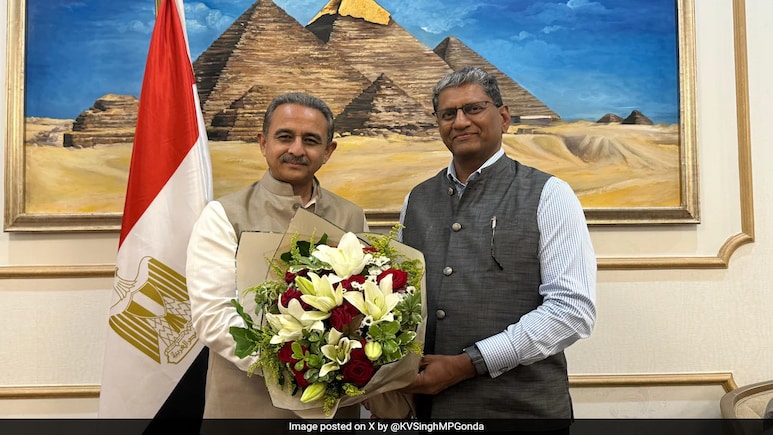 Union Minister Kirti Vardhan Singh Arrives In Cairo To Attend Gaza Peace Summit Union Minister Kirti Vardhan Singh Arrives In Cairo To Attend Gaza Peace Summit